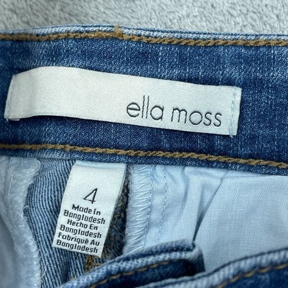 Ella Moss Womens Wide Leg Denim Jeans Size 4 Medium Blue d0133 - Picture 5 of 9